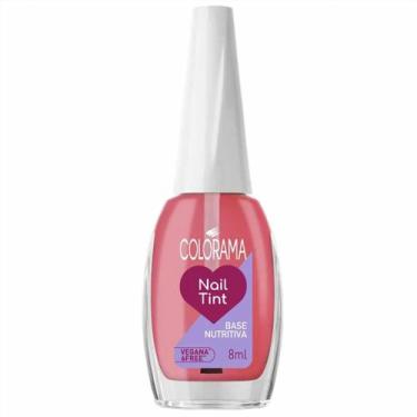 Imagem de Base Nutritiva Colorama Salva Unhas Nail Tint Rosa Translúcido 8ml