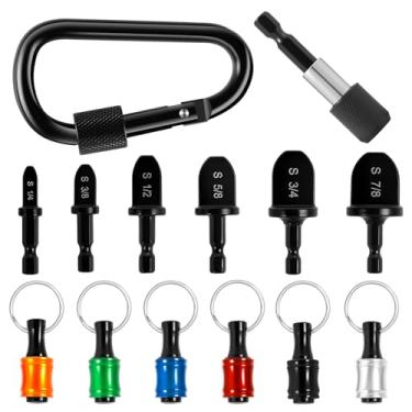 Imagem de WhSunVo Conjunto de ferramentas HVAC de liga de alumínio, ar condicionado, expansor de tubo de cobre com suporte de broca, chaveiro, tubo de cobre, broca Swage, conjunto de reparo HVAC, ferramenta de