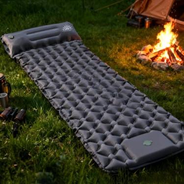 Imagem de Colchonete Camping Colchão Inflável Solteiro, Acampamento Acessorios，Praticidade e Conforto