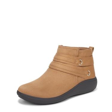 Imagem de LifeStride Brave Bota curta feminina com zíper no tornozelo, Mel caramelo, 7 Wide