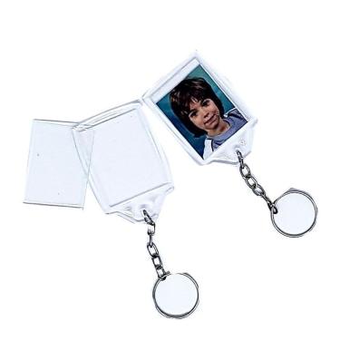 Imagem de Chaveiro Acrilico 3X4 Identificador Porta Foto 80 Unid. Novo