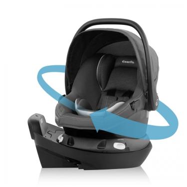 Imagem de Cadeirinha de Carro para Bebê Evenflo Revolve 180 Litemax NXT Core Anchor Gray Green Gentle e SensorSafe Anchor Gray