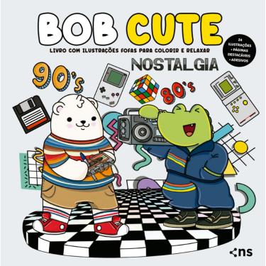 Imagem de BOB CUTE – NOSTALGIA: Livro com ilustrações fofas para colorir e relaxar