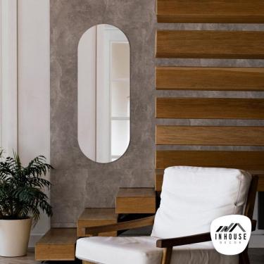 Imagem de Espelho Multiuso Lapidado Pendurador 135X49,5Cm Oblongo