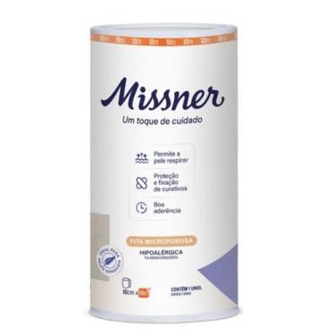 Imagem de Fita Microporosa Bege 10cm X 10m - Missner