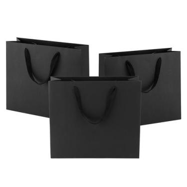 Imagem de Sacos de presente Ronvir Large 32x28x11,5 cm, papel com alças, 25 unid