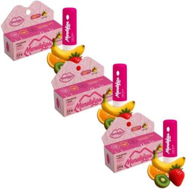 Imagem de Kit 3 Hidratante Labial Tutti Frutti 3.6g MenelaLips - HIDRAMAIS