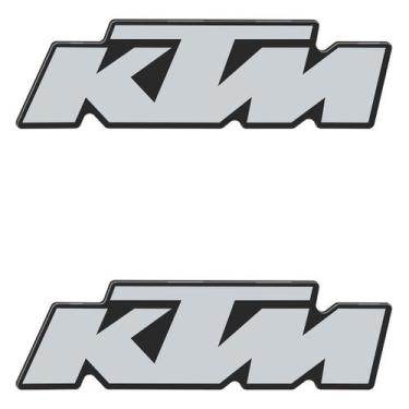 Imagem de Adesivo Protetor Resinado Ktm - Logo Personalizado para Motocicletas -