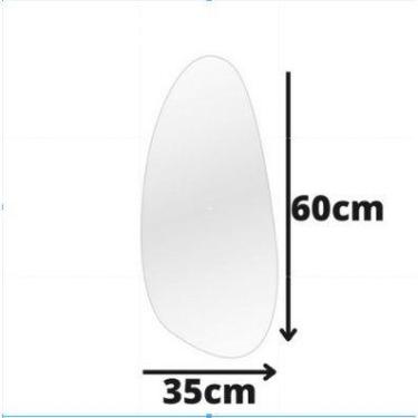 Imagem de Espelho Sem Forma Orgânico 50x60 Grande Espelho Diferente Decoração Ba