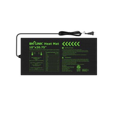 Imagem de BN-LINK Almofada térmica durável para mudas quente hidropônico quente impermeável 25,4 cm x 52,7 cm para estufa e germinação de sementes