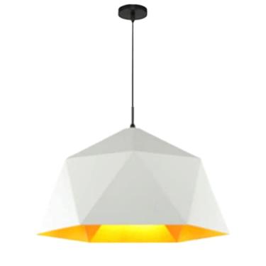 Imagem de CHENKUI Luminária pendente de cor industrial Macaron Losango Abajur Vintage Metal Atmosfera Luz de teto, E26/E27 Base Rústica Ajustável Luminárias Penduradas no Teto para Ilha de Cozinha, Restaurante