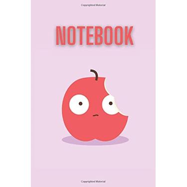 Imagem de Cute Kawaii Apple 6x9 notebook journal or diary for writing: 100 lined pages on white paper for home, school or office supplies