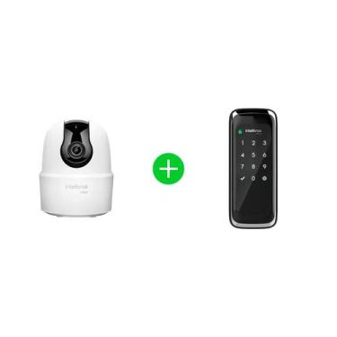 Imagem de Kit Câmera Inteligente IME 360C com Fechadura Digital FR 101 Intelbras
