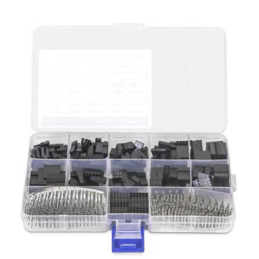 Imagem de Kit de conectores WEKESIGO 620PCS com passo de 2,54 mm com macho/fêmea