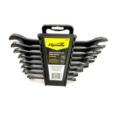 Imagem de Jogo De Chave Fixa 6 A 22Mm Cromo Vanadium 8 Peças Sparta