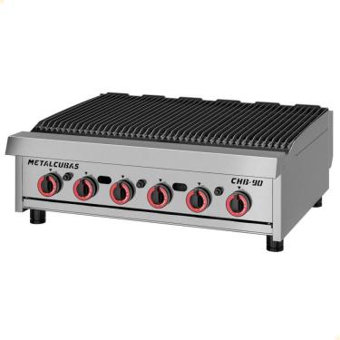 Imagem de Chapa Char Broiler A Gás Acendimento Automático Metalcubas CHB 90 G2