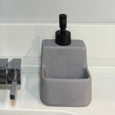 Imagem de Porta Detergente Dispenser Cerâmica 430Ml Espaço Esponja