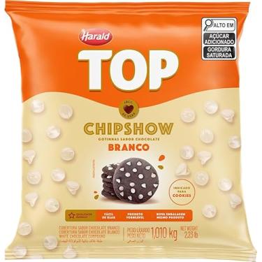 Imagem de Chocolate Gotas Fracionado Branco Chipshow 1,01Kg Harald