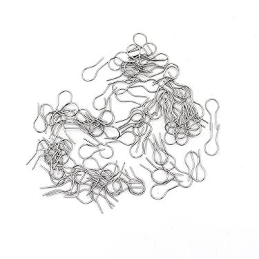 Imagem de Resistência a altas temperaturas Fio de tungstênio Pendurado Gancho de fogo Anéis de salto Cerâmica Ornamento Gancho em forma de U Ganchos (100PCS)