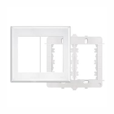 Imagem de PLACA 4X4” COM SUPORTE PARA 6 MÓDULOS HORIZONTAIS EVIDENCE – FAME