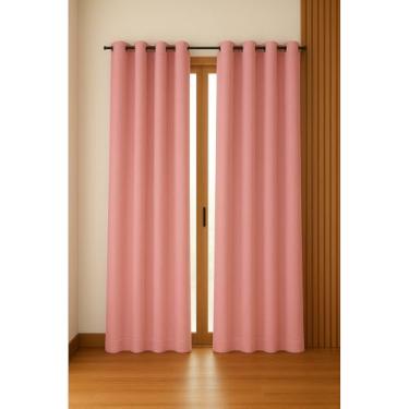 Imagem de Cortina Oxford Premium Para Sala E Quarto(ROSA,2.80mt LARGURA x 2.50mt ALTURA)