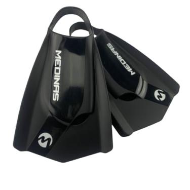 Imagem de Nadadeira Natação Medinas Profissional BestFin 100% Silicone Aberta Pala Grande (Preto, G - 40/41)