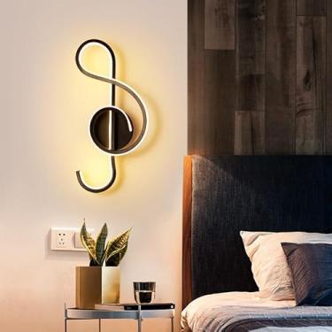 Imagem de Luminária de Parede Moderna com Soquete E27 | Arandela Rose Gold/Preto para Quarto e Sala, Bivolt(KJ48 Preto (35x17x8))