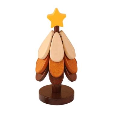 Imagem de Generic Suportes para panelas quentes de madeira, suportes para panelas quentes, conjunto de porta-copos de madeira para bule de chá, de cozinha, 3 Camadas