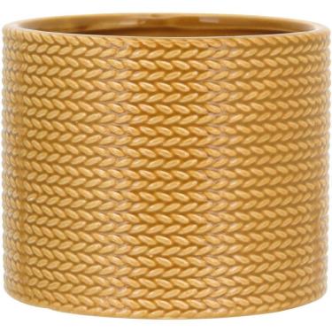 Imagem de Cachepô 11X13X13Cm Cerâmica Amarelo