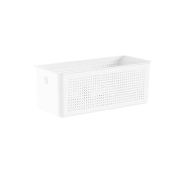 Imagem de Cesto Organizador 6,6 Litros Flow 34 X 15 X 13 - Branco