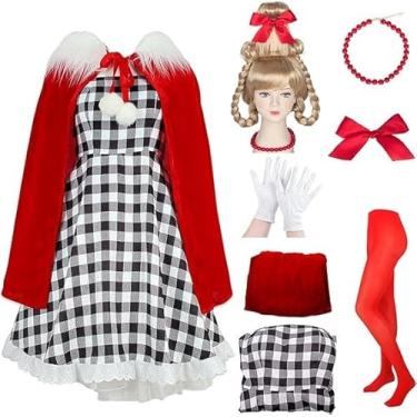 Imagem de stepsin Cindy Loo Costume Adult Women Cindy Dress Cape Wig Halloween Christams Cosplay Costume Accessories