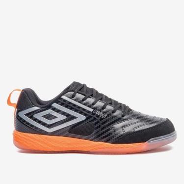 Imagem de Chuteira Futsal Umbro Pro 5 Bump Unissex, Prata, Preto, 39