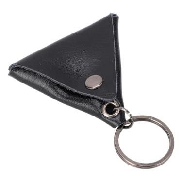 Imagem de AYNEFY Bolsa de Picareta de Guitarra, Chaveiro Transporte Porta Colheita Couro Com Fivela Metal, Acesso Fácil, Armazenamento Eficiente para Amantes da Música, Acessório Guitarra Ideal, Prova