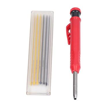 Imagem de Yunir Pino para Marcenaria Com Ponta de Carboneto Wolfram, Leve e Nenhum, Operação Simples para Marcar ou Escrever Linhas Em Metal, Plástico, Vidro, Madeira, Papel (Recarga bicolor)