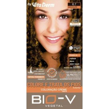 Imagem de Vita Derm Tinta De Cabelo Bio V Cor 6.7 Louro Escuro Marrom Chocolate