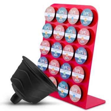 Imagem de Kit Multicap Degustação Ganhe Porta Cápsulas - Vermelho - Três Coraçõe