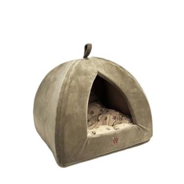 Imagem de Cama Pet Para Gato Ou Cachorro Pequeno Almofada Removivel Dupla Face Fundo Impermeavel Tamanho M E G(Oliva imperial,G)