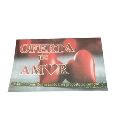 Imagem de Envelope Colado Oferta de Amor - 100 Unidades - no-brand