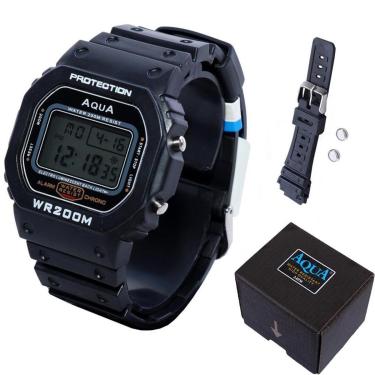 Imagem de Relógio Aqua GP-519 Masculino com Pulseira Pilha Extra-Masculino