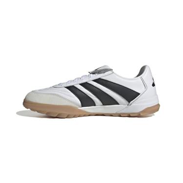 Imagem de adidas Tênis unissex Pro Turf, Branco/preto/dourado metálico, 13 Women/12 Men
