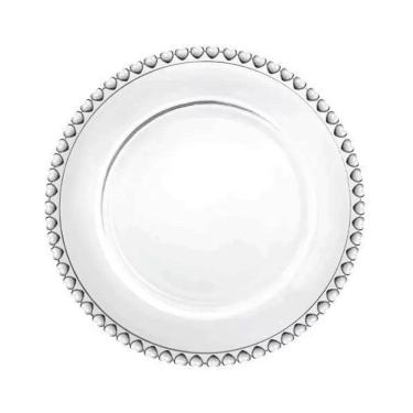 Imagem de Jogo 4 Pratos De Sobremesa De Cristal Coração 20cm Lyor