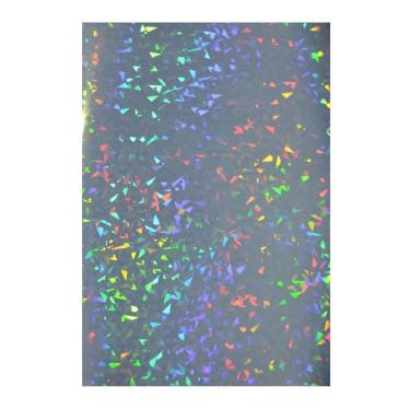 Imagem de Papel Adesivo Holográfico Vinil Caquinhos Ink Jet A4 50fl