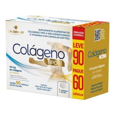 Imagem de Colágeno Tipo 2 - 90 Cápsulas - La San Day