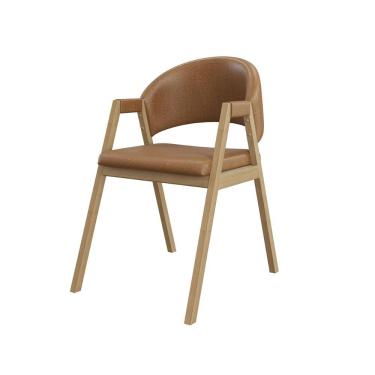 Imagem de Cadeira Mesa De Jantar Reforçada Moderna Suellen - Balaqui Marrom Claro