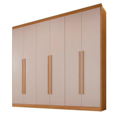 Imagem de Guarda Roupa Cancun 6 Portas Benetil Cinamomo/off White