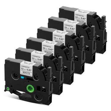 Imagem de Pillex TZe-231 TZe TZ Fita 12 mm 0,47 laminada AZe Fita de etiqueta substituível para Brother Label Maker Tape TZe231 Trabalhe com Brother P Touch Label Maker PT-D210 PT-H110 PT-D220 PT-D400 D600