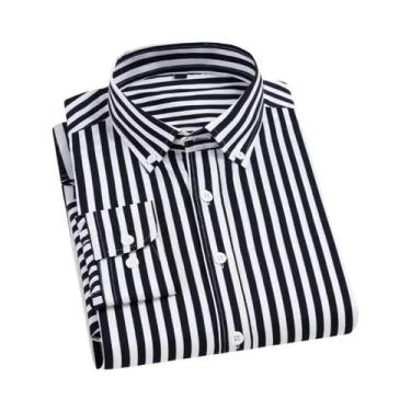 Imagem de Camisa Masculina Slim Fit Manga Comprida - Xadrez - Primavera/Verão, 4