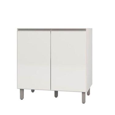 Imagem de Balcão Para Cooktop Evidence 2 Portas Sem Tampo Poliman Móveis Branco