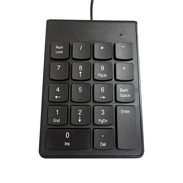 Imagem de Teclado Numérico com Cabo Usb 2.0 - Preto