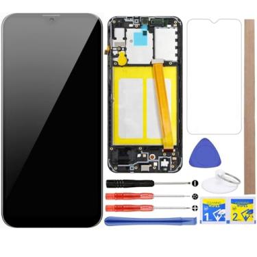 Imagem de Para tela LCD A10e tela sensível ao toque com moldura para Samsung Galaxy A10e 2019 A102 SM-A102U SM-S102DL SM-A102U1 SM-A102W 5,8 polegadas (preto com moldura)